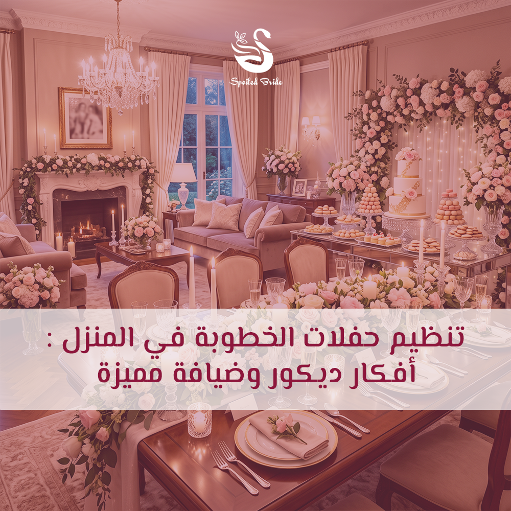 تنظيم حفلات الخطوبة في المنزل